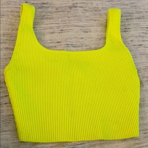 Babaton , bright yellow /green top in xs